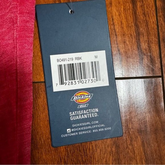 NWT DICKIES PINK VINTAGE PINK TANK TOP SZ MEDIUM M - Picture 5 of 6